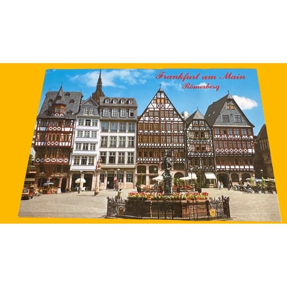 Vintage Frankfurt Am Main Römerberg Postcard Sku - Picture 2 of 4